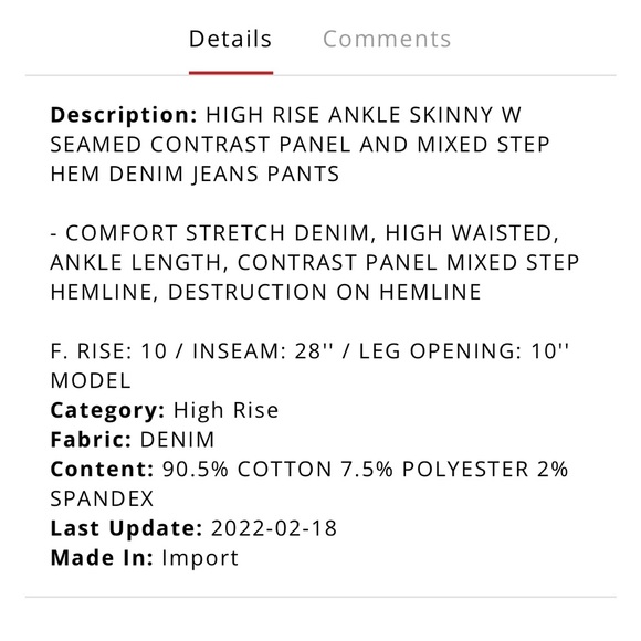 Nearly new Vervet jeans size 24. My daughter only wore them about 3 times ! - Picture 7 of 8